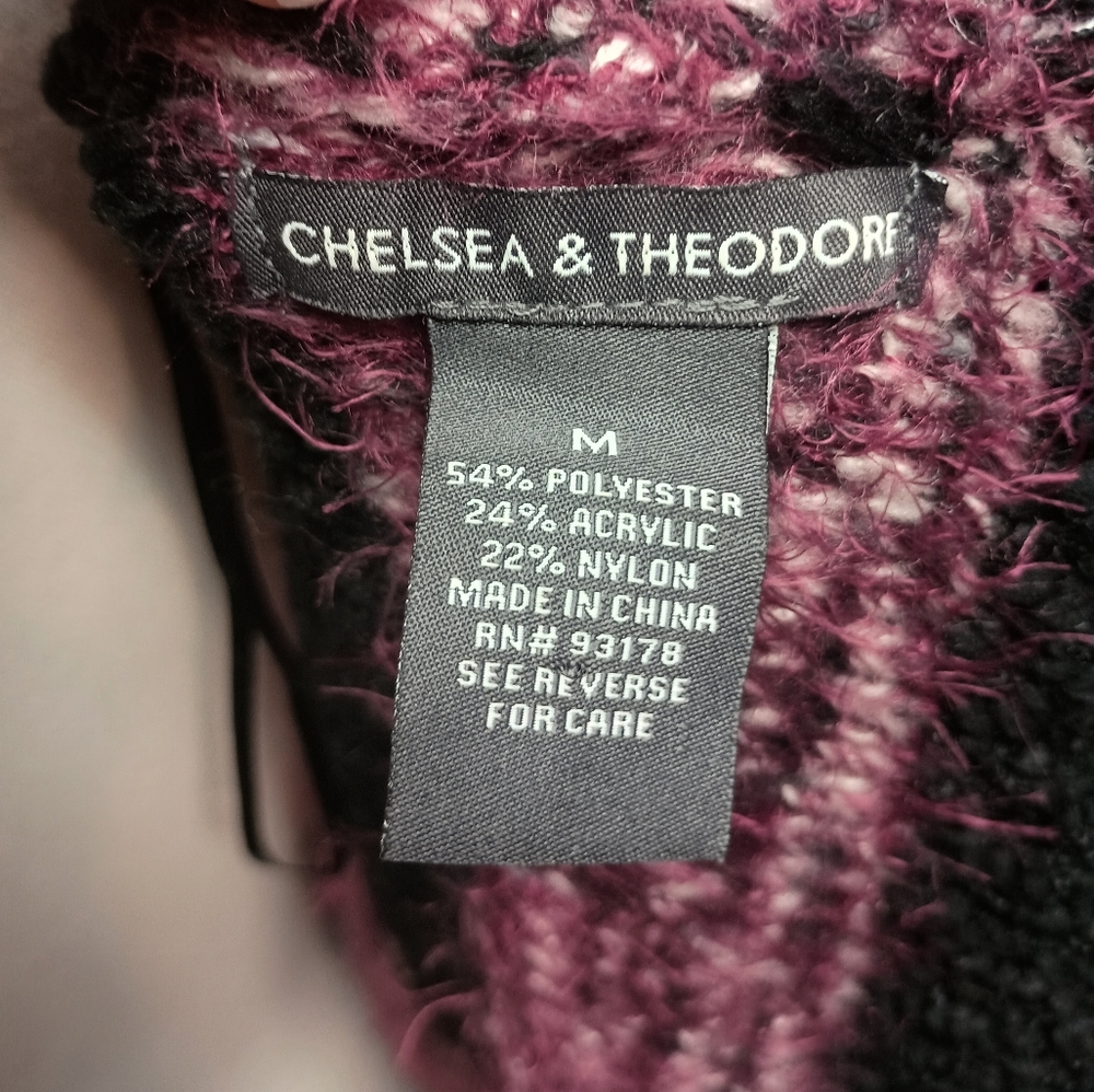 Chelsea & Theodore Fuzzy Striped Cardigan - Picture 6 of 6